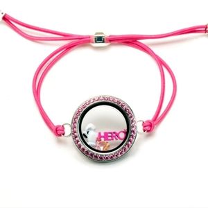Origami Owl She's My Hero" Breast Cancer Awareness Gift